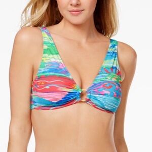 RALPH LAUREN Stripe Off The Shoulder Bikini Top 14